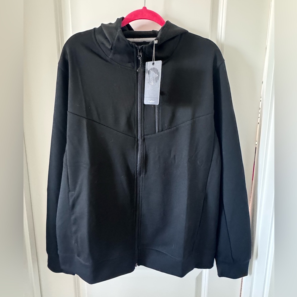 NWT Men’s Black Zip-Up Hoodie XL